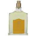 Luxurious Creed Neroli Sauvage 3.3 oz Eau de Parfum. Elegant clear glass bottle, gold sprayer, and vibrant orange label.