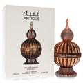Exquisite Niche Emarati Antique Lattafa 3.4 oz unisex EDP. Ornate bronze globe bottle with intricate finial and white packaging.