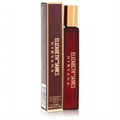 Luxurious Elizabeth and James Nirvana Rose 0.34 oz mini rollerball perfume. Deep red bottle, chic gold cap.