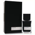 Min New York Onsen 2.5 oz unisex EDP in a sleek clear glass bottle with dark liquid, black cap, and minimalist box.