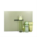 Discover the Perry Ellis Reserve for Women 4-piece gift set. Features a stylish light green polka dot box, EDP, body mist, and hand cream.