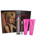 Paris Hilton Heiress by Paris Hilton - Gift Set -- 3.4 oz Eau De Parfum Spay + .34 oz Mini EDP Pen Spray + 3 oz Body Lotion + 3 oz Shower Gel