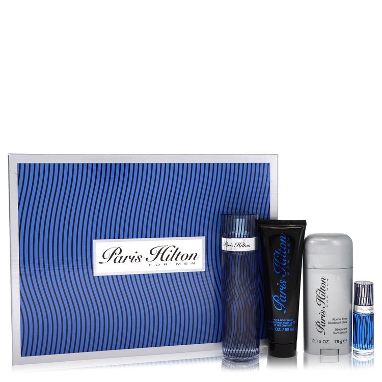Paris Hilton by Paris Hilton - Gift Set -- 3.4 oz  Eau De Toilette Spray + 3 oz Body Wash + 2.75 oz Deodorant Stick + .25 Mini EDT Spray