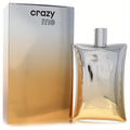 Paco Rabanne Crazy Me 2.1 oz unisex EDP in a unique silver-gold metallic bottle featuring the PR logo. Matching gradient box.