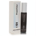 Paco Rabanne Phantom EDT: sleek dark spray bottle with chrome cap and iconic robot design on white box.