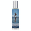 Invigorating Panama Jack Salty Air 8.4oz unisex body mist. Clear bottle, sleek silver cap, and a vibrant blue ocean scene label.