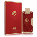 Captivating red Penthouse Versailles Rue Broca 2.7 oz unisex EDP bottle with gold cap, logo, and matching box.