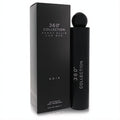 Sophisticated matte black Perry Ellis 360 Collection Noir men's 3.4 oz EDT spray bottle with spherical cap and matching box.