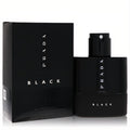 Prada Luna Rossa Black 1.7 oz men's Eau De Parfum spray. Elegant matte black bottle and box, featuring crisp white branding.