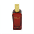 Iconic Rouge Hermes Eau De Toilette spray in a rich red glass bottle with a gleaming gold cap. Sophisticated fragrance.