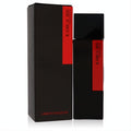 Radikal Iris 3.4 oz unisex Extrait de Parfum. Sleek black bottle & box with bold red label for a luxurious fragrance.