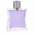 Rasasi Daarej men's EDP in a distinctive curved clear glass bottle with alluring lavender fragrance and a polished silver cap.