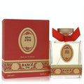 Luxurious Rance Reve D'ete 3.4 oz EDT spray. Clear bottle with gold cap, red ribbon, and elegant red & gold box.