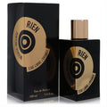 Luxurious black Rien Intense Incense 3.4 oz unisex EDP bottle and box with a distinctive gold circular label and cap.