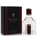 Robert Graham Courage Blended Essence 3.4 oz men's cologne. Clear bottle, textured maroon cap, and sleek black box.