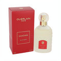 Luxurious SAMSARA by Guerlain 1.6 fl. oz. Eau De Toilette spray, featuring a clear bottle with a gold cap and vibrant red box.