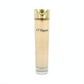ST Dupont 3.3 oz Eau De Parfum tester. Elegant clear glass bottle with warm amber liquid and a sleek gold cap.