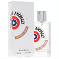 Distinct She Was an Anomaly 3.4 oz EDP in clear glass bottle with silver cap and white box, unique red/blue logo.