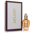 Discover Xerjoff La Capitale 1.7 oz unisex EDP. A luxurious amber bottle with a distinctive gold cap, presented with its elegant white and burgundy box.