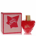 So Sweet Lolita Lempicka 1.7 oz Eau De Parfum: vibrant red faceted heart bottle with gold cap, next to its charming pink star box.