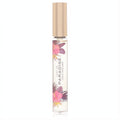 Sofia Vergara Lost in Paradise .33 oz rollerball perfume. Clear glass, rose gold cap, vibrant pink tropical floral design.