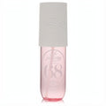 Sleek 3 oz Sol De Janeiro Brazilian Crush Cheirosa 68 Hair & Body Perfume Spray. Features a vibrant pink mist and elegant white cap.