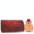 Hubert De Montandon Sometimes in the Evening 1.7 oz Eau De Parfum. Clear glass bottle with a striking red cap, gold collar, and a rich red box.