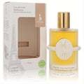 Charming Sophie La Girafe Eau de Soin Parfumee, 3.4 oz, in a frosted bottle with gold cap, iconic white giraffe ring, and elegant Eiffel Tower box.