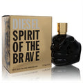 Unleash your power with Diesel Spirit of the Brave 2.5 oz men's cologne. Iconic black fist bottle, gold cap, and bold gold box.