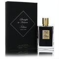 Luxurious Kilian Straight To Heaven White Cristal 1.7 oz EDP. Sleek black bottle, gold cap, and elegant matching black box.