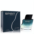 Swiss Arabian Spirit Absolute 3.4 oz men's EDT. Elegant dark blue box and unique gradient glass bottle with black cap.