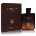 Luxurious Tequila Oud 3.3 oz Eau De Parfum. Ombre brown glass bottle with gold agave design and elegant matching box.