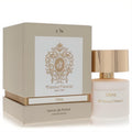 Experience Tiziana Terenzi Libra 3.38 oz unisex extrait de parfum. Elegant frosted bottle, gold cap, ornate beige box.