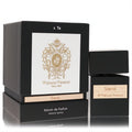 Tiziana Terenzi Siene Extrait De Parfum. Elegant black bottle and box, featuring gold and tan labels for a luxurious unisex fragrance.