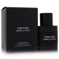 Luxurious Tom Ford Ombré Leather 1.7 oz Eau de Parfum in a sleek matte black bottle and matching box.