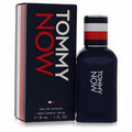 Tommy Hilfiger Now 1 oz EDT for men. Modern navy matte bottle with signature red, white, blue striped cap and matching box.