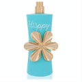 Tous Happy Moments 3 oz women's perfume: vibrant teal bottle, gold cap, and iconic gold daisy design.