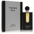 Sleek Tribu Black by Benetton men's Eau De Parfum, 3.3 oz. Bold black bottle and matching box for a sophisticated fragrance.
