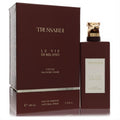 Experience Trussardi I Vicoli Via Fiori Chiari 3.4 oz unisex EDP. Sophisticated burgundy bottle, gold cap, and matching Le Vie Di Milano box.