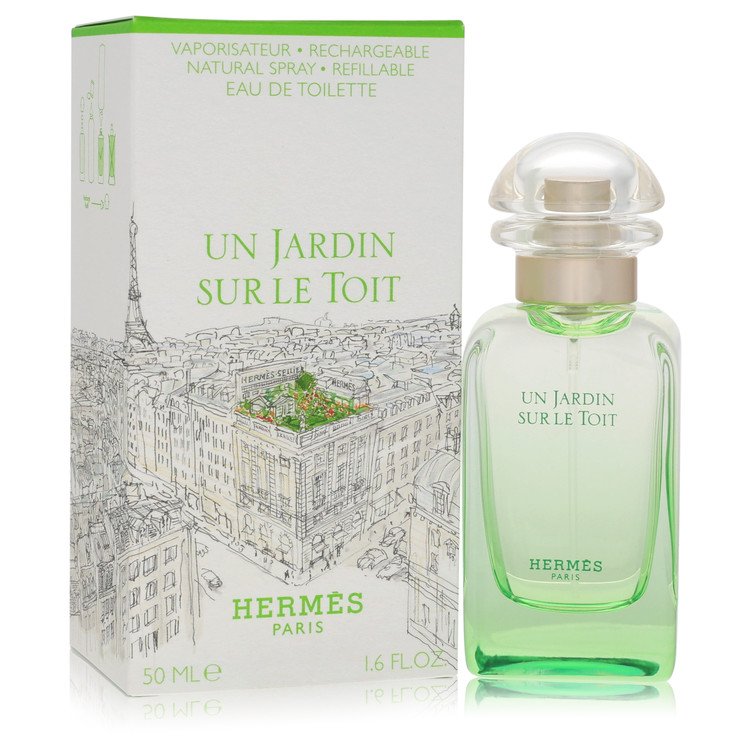 Un Jardin Sur Le Toit by Hermes - Eau De Toilette Spray 1.7 oz