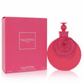 Valentina Pink by Valentino 2.7 oz Eau De Parfum. Bold pink bottle with a sculpted rose design and matching box.