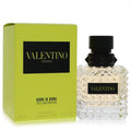 Valentino Donna Born In Roma Yellow Dream 1.7 oz EDP. Luxurious studded glass bottle and vibrant lime-yellow box.