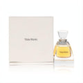 Experience Vera Wang Pure Perfume 1/2 oz: a captivating golden fragrance in an elegant glass bottle with a chic cream box.