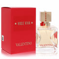 Stunning Valentino Voce Viva 1.7 oz women's EDP. Clear glass bottle, iconic gold studded cap, and vibrant red box.