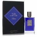 Luxurious Kilian Vodka on the Rocks 1.7 oz Eau de Parfum. Iconic black box, vibrant blue label, sleek glass bottle, metallic cap.