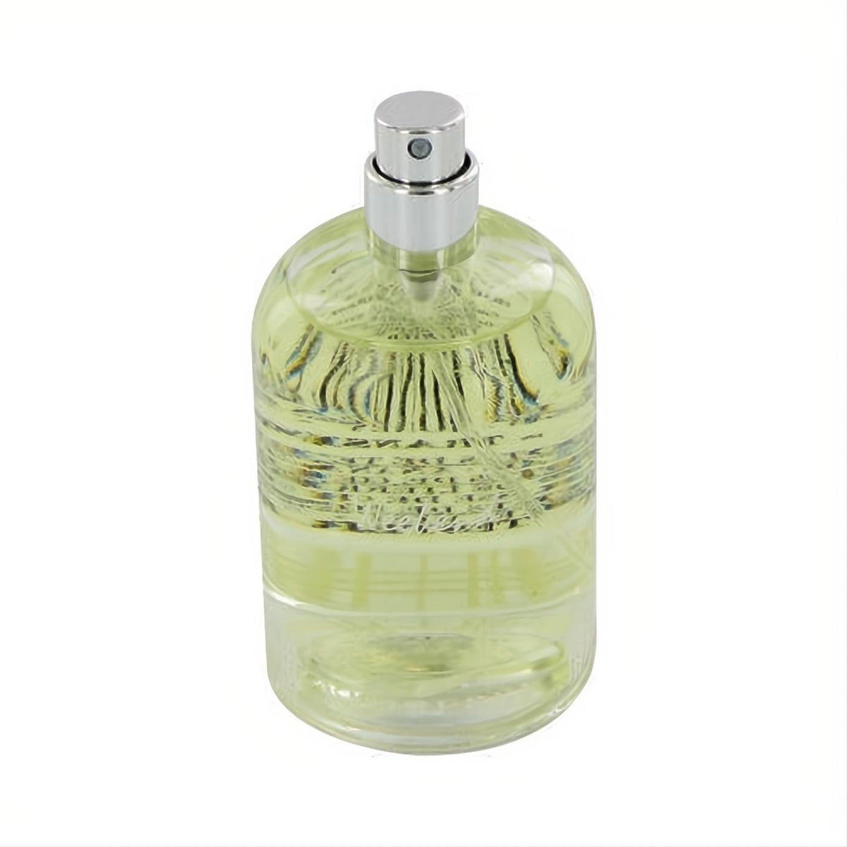 Discover Burberry WEEKEND men's EDT tester, 3.4 oz. Clear glass bottle with vibrant yellow fragrance and sleek silver spray.