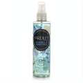 Yardley Bluebell & Sweet Pea 6.8 oz moisturizing body mist. Clear bottle, vibrant blue liquid, and elegant floral label.