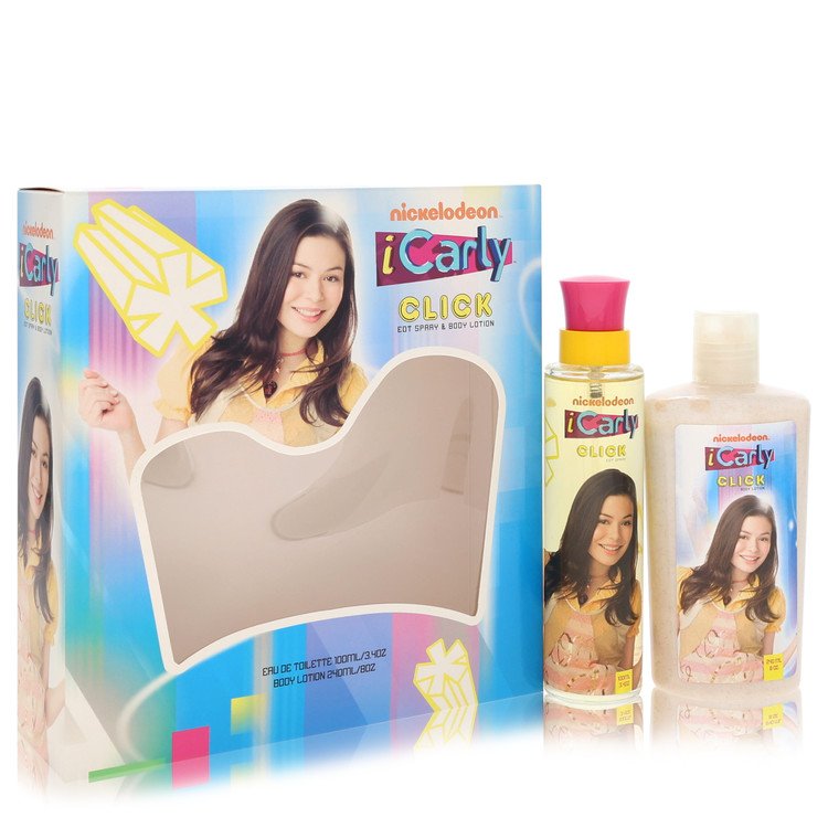 iCarly Click by Marmol & Son - Gift Set -- 3.4 oz Eau De Toilette Spray + 8 oz Body Lotion