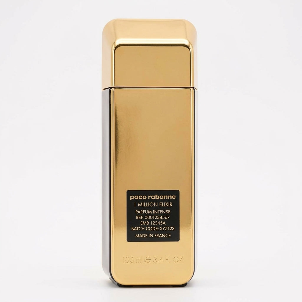 Men's Fragrance — Studio - Back View | Generated by Modelize