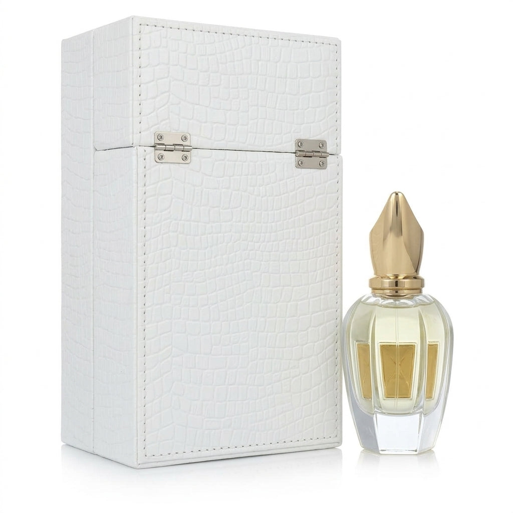 Luxury perfume and display box — Studio - Back View | Generated by Modelize